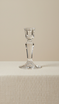 Crystal Taper Candle Holder Faceted Design